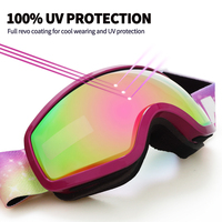 Yijia optique Logo personnalisé OTG Design lunettes de ski sphériques anti-buée OEM vente en gros masque de ski lunettes enfants sport lunettes de neige