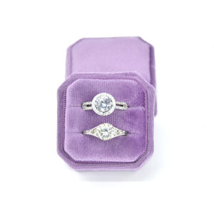 स्पॉट मैक 2 पीसी मखमली ऑक्टागोनल रिंग बॉक्स थोक कस्टम गहने बॉक्स - Product Image 6