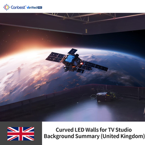 شاشة عرض فيديو LED مرنة منحنية Canbest Fl P1.5 مقاس 1.5 مم 12800×1920 مم 41.99×6.29 قدم لخلفية استوديو التلفزيون في المملكة المتحدة - Product Image 6
