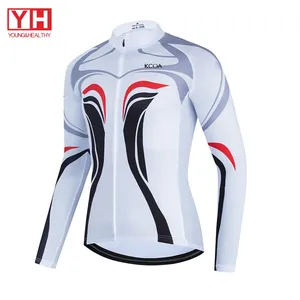 Voller Sublimation druck Winter Langarm Bike Jersey Custom Cycling Sports Wear