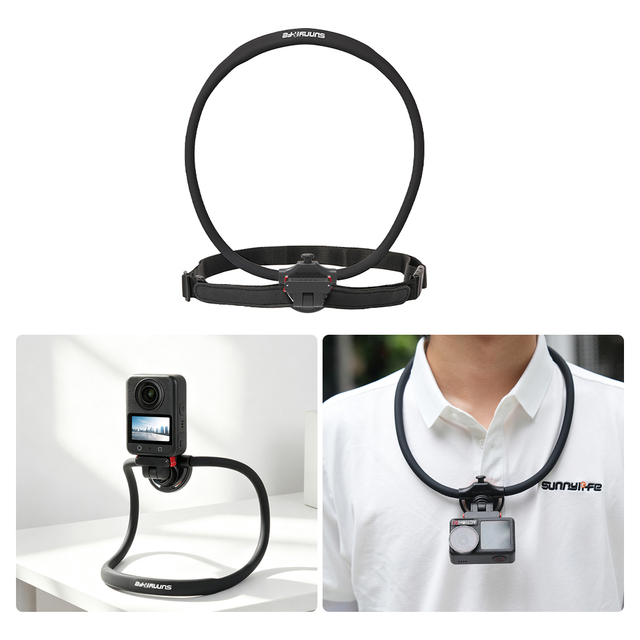 Camera Magnetic Adapter Neck Bracket for DJI Osmo 360/Action 5 Pro/4/3/2 Holder Mount Stand Strap First View Chest Fixed Bracket