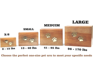 Wooden <strong>Pet</strong> Urns Cat and Dog Ashes <strong>Memorial</strong> <strong>Box</strong> with Photo Frame Solid Wood Funeral Supplies - Product Image 4