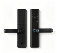 High Quality Smart Digital Fingerprint Passcode Card Aluminum Doorlock Tuya WiFi TTlock Remote Control Intelligent Door Lock