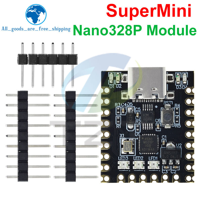 TZT Nano V3.0 Development Board With Atmega328p & USB Serial CH340