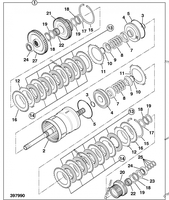 459/10096 459/M2170 459/70207 459/M2179 pour JCB 3CX 4CX Chargeuse-pelleteuse Pièce de transmission PISTON
