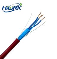 Cable de Alarma contra Incendios con Certificación UL, Blindado FPLR 4C 1.00mm², Retardante de Llama, PVC LSZH, para Sistemas de Seguridad y Comunicación