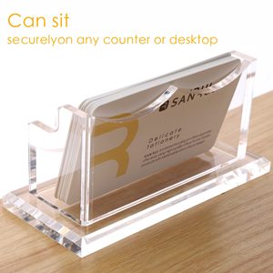 Porte-cartes de visite bureau clair acrylique porte-cartes de visite présentoir de carte de visite - Product Image 6