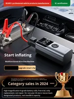 Démarreur de voiture d'urgence Buwei et compresseur d'air intégré, outil de démarrage de batterie, modèle QS003 noir