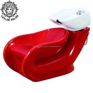 Équipement de salon de coiffure, chaise de coiffure, unité de shampooing, station de miroir, chaises de coiffure, ensemble de meubles de salon rouge - Product Image 5