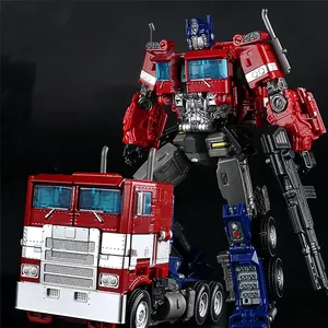 18cm Transformed Toys Heroic Optimus Primed Action Figure Deformation Robot Figure Transformed Car Trucks Toys for Kids Toddler