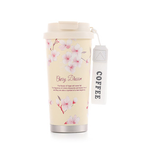 Lily Of The Valley Coffee Mug 304 Stainless Steel Double Wall Vacuum Insulated Travel Cup With Straw For Outdoor Use - Product Image 4