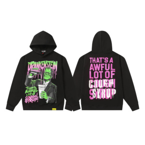 <b>Top</b> Quality Heavyweight THAT'S A AWFUL LOT OF COUGH SYRUP 100% Cotton Pullover Hoodies Sweatshirts Custom Hoodies for Men - Product Image 2