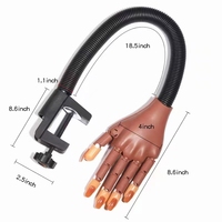 Main d'Entraînement pour Ongles Mannequin Amovible, Articulée, pour Manucure DIY et Pratique d'Ongles en Acrylique
