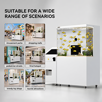 Machine Photobooth Créative pour Aquarium, Kiosque Commercial d'Autocollants Poisson Rouge avec Imprimante pour Café, Bar, Salle de Jeux et Divertissement