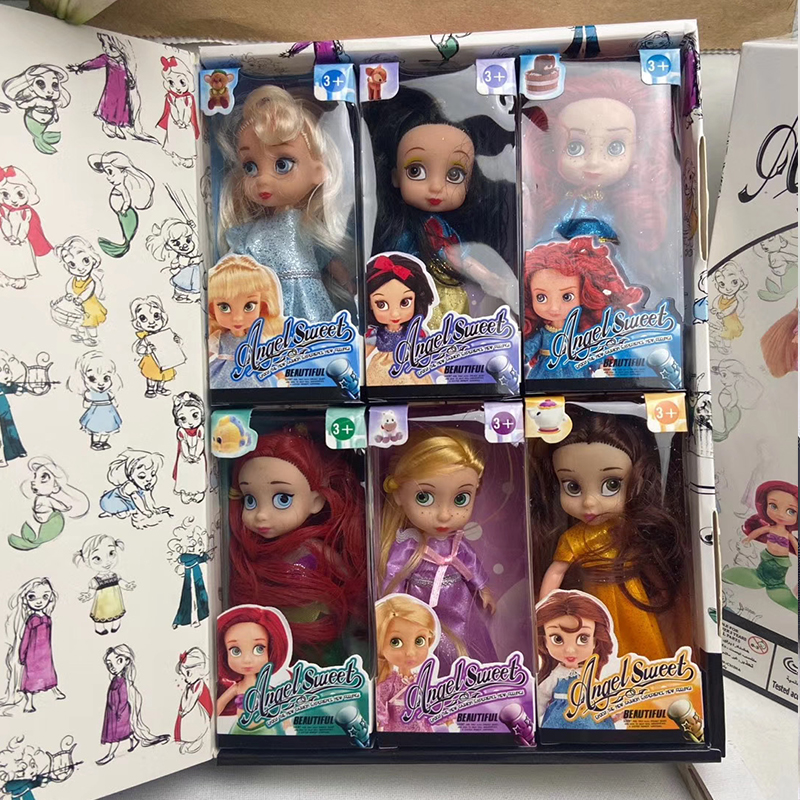 Новое поступление, 4,5 дюймовые куклы, 6 кукол, коллекционная виниловая мягкая детская игрушка, Детский Рождественский подарок