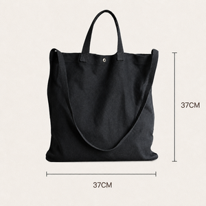 Sac fourre-tout en coton personnalisé grande capacité pour femme, sac à bandoulière avec poignée en corde, vente en gros, directement de l'usine - Product Image 2