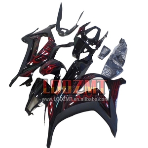 Corps d'injection pour <span class=keywords><strong>KAWASAKI</strong></span> <span class=keywords><strong>NINJA</strong></span> ZX-10R <span class=keywords><strong>ZX10R</strong></span> 16 17 18 19 20 54LQ.162 ZX Red Flames 10R 1000 2016 <span class=keywords><strong>2017</strong></span> 2018 2019 2020 Carénage - Product Image 1