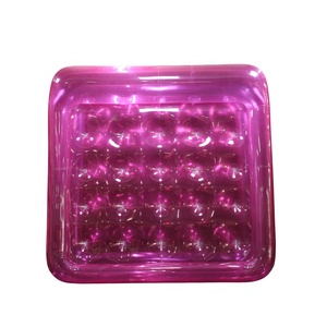 High Quality Custom Inflatable Air Mattress Transparent Purple Bed Inflatable Bed Inflatable Pool Toy