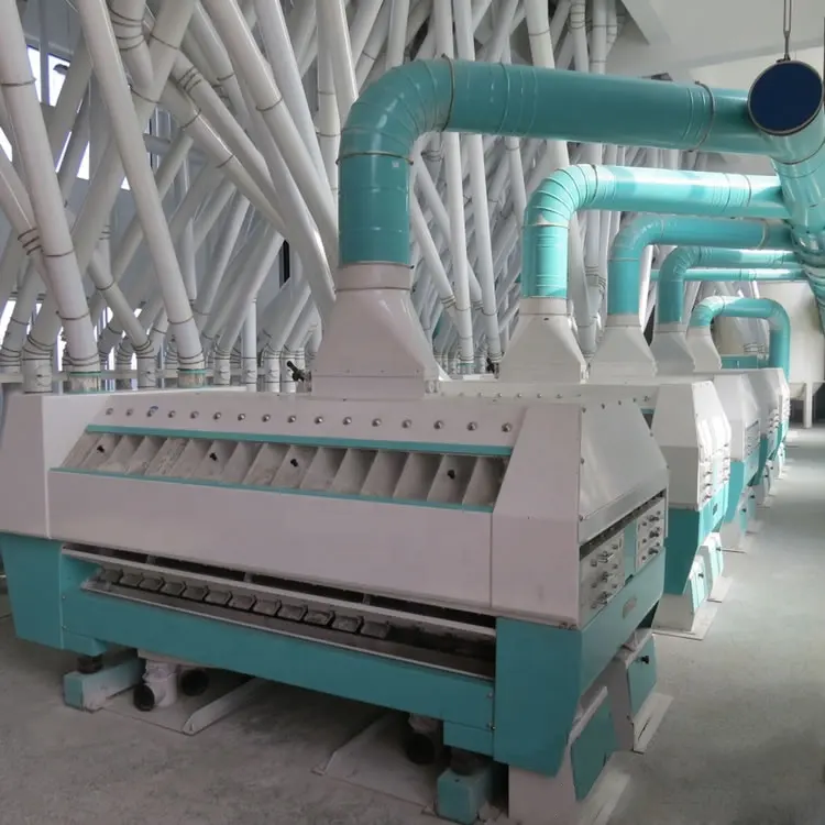 300 톤 자동 터키 상업 옥수수 밀가루 밀 밀링 기계 인도 에티오피아
