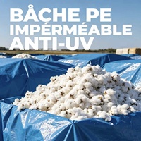 Bâche en PE de marque Xuda de qualité supérieure, imperméable, avec procédé de dessin, résistante aux UV et bords renforcés
