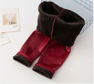 Pantaloni in <span class=keywords><strong>Pelle</strong></span> per Bambine Invernali, <span class=keywords><strong>Leggings</strong></span> in Ecopelle Spessa Felpata, Pantaloni a Sigaretta per Bambini, Pantaloni Caldi per Neonati, Pantaloni Slim - Product Image 6