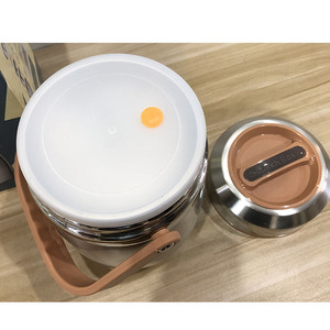 Boîte à lunch hermétique portable à 3 couches en acier inoxydable 304, boîte à lunch thermique sous vide, récipient pour aliments, chauffe-aliments - Product Image 4