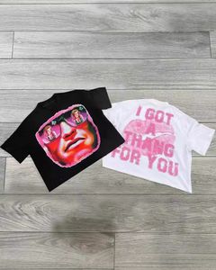 T-Shirt Casual di Alta Qualità 100% Cotone per <span class=keywords><strong>Uomo</strong></span> Oversize Vestibilità Ampia Stampa Personalizzata all'Ingrosso Abbigliamento Nero - Product Image 1