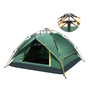 OEM ODM esterno Travelling <span class=keywords><strong>tenda</strong></span> <span class=keywords><strong>per</strong></span> 1-2 o 3-<span class=keywords><strong>4</strong></span> <span class=keywords><strong>persone</strong></span> forma quadrata spiaggia impermeabile <span class=keywords><strong>campeggio</strong></span> con rivestimento in argento protezione UV - Product Image 1
