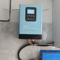 Contrôleur de charge solaire MPPT 230V 120A 60A, régulateur de panneau 12V-96V avec écran LCD et RS485 pour véhicule électrique/système solaire