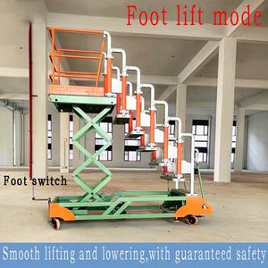 Wendy <span class=keywords><strong>3M</strong></span> Échelle de ménage multifonctionnelle <span class=keywords><strong>Table</strong></span> à ciseaux hydraulique Escabeau en aluminium pour entrepôt d'usine - Product Image 3