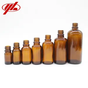 <strong>Amber</strong> Essential Oil <strong>Glass</strong> <strong>Bottle</strong> with Dropper - Product Image 4