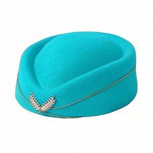 Accessoires de mode en gros : Chapeau Fedora décontracté uni pour hôtesse de l'air, style aviateur vieilli, idéal pour le quotidien - Product Image 1