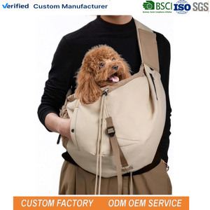 Sac de transport pour chien et chat jusqu'à 9 kg, sac à bandoulière pour chiot, sac à main pour animaux de compagnie avec sangle d'épaule, mains libres pour les voyages - Product Image 1