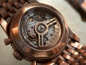 Reloj de Pulsera Cronógrafo de Lujo para Hombre, Marca Bls Factory Breitlinges Navitime, de Acero Inoxidable, con Esfera de Esqueleto y Volante de Inercia, Resistente al Agua - Product Image 3