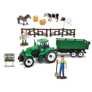 新到货摩擦功能农用卡车拖拉机玩具出售