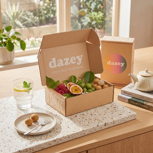 Bespoke Luxury Paper Folding Custom Corrugated Shipping <b>Box</b> For <b>Sweet</b> Snack Packaging Candied Fruit <b>Box</b> - Product Image 3
