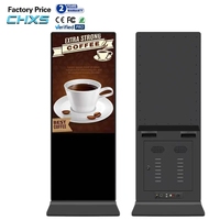 Afficheur numérique intérieur sur pied CH 4K 55 pouces avec écran tactile IPS, dalle LED rétroéclairée, CMS intégré et NFC