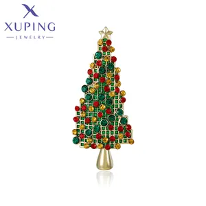 YMbrooches-638 xuping jewelry fashion Christmas tree brooches 14K gold color elegant simple brooch
