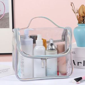 <b>Clear</b> PVC Transparent Makeup <b>Bag</b> Waterproof Travel <b>Toiletry</b> Organizer Handbag Custom Logo - Product Image 3