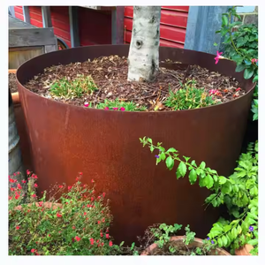 Corten Steel Metal Landscape <b>Edging</b> Flexible Lawn Border Strip for Outdoor Yard Pathway Decoration - Product Image 1
