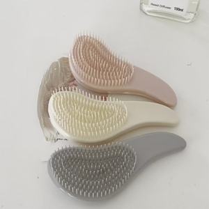 Peine de masaje con textura de mármol, para aliviar el cuero cabelludo, peine pequeño de viaje con dientes suaves, peine portátil para alisar el cabello - Product Image 2