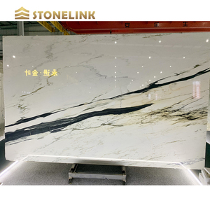 Đông thiêu kết đá bảng trắng thiêu kết đá Oriental Trắng calacatta slab Gốm Đá Cẩm Thạch đá cho sàn - Product Image 3