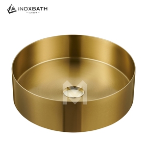 Lavabo Moderno para Baño, Lavabo Sobre Encimera, Redondo de 360 mm, Lavabo Decorativo con Certificación CUPC - Product Image 2