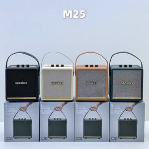 New Arrival Wholesale M25 Blue Tooth <strong>Speaker</strong> Portable HIFI <strong>Sound</strong> <strong>Box</strong> Outdoor Wireless Heavy Bass Retro <strong>Speaker</strong>