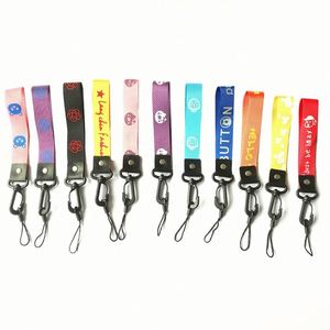 Porte-clés promotionnels en polyester, cordons imprimés avec logo, sangles de poignet pour téléphone portable, porte-clés personnalisés, cordons courts - Product Image 4