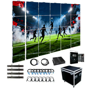 Video Wall LED de Alta Resolución 5X3, Paquete Completo de Sistema, Panel LED de 500X500mm, Distancia entre Píxeles de 2.6mm, 2.9mm, 3.91mm, Pantalla LED para Interiores - Product Image 1