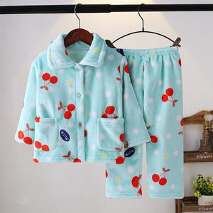 Autunno e inverno nuovi <span class=keywords><strong>pigiami</strong></span> di flanella per <span class=keywords><strong>bambini</strong></span> vestiti per la casa ispessiti pigiama caldo per <span class=keywords><strong>bambini</strong></span> - Product Image 3