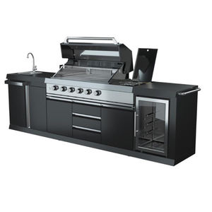 יוקרה מודרני מודולרי ריהוט מטבח חיצוני מעוצב ריהוט גן 304 נירוסטה ארון מטבח חיצוני - Product Image 1