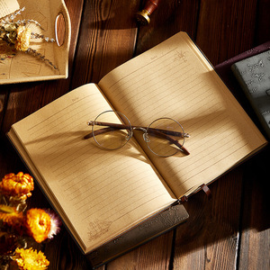 Vintage European Relief Emed Exquisite Leather Journal Notebook Daily Planner - Product Image 2