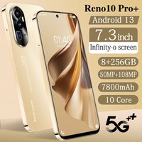 Smartphone Reno 10 pro+ 7.3 Deca Core Pantalla HD Android 13 Pantalla Grande con Cámara de 13MP Batería de 6000mAh Funciones de Juego